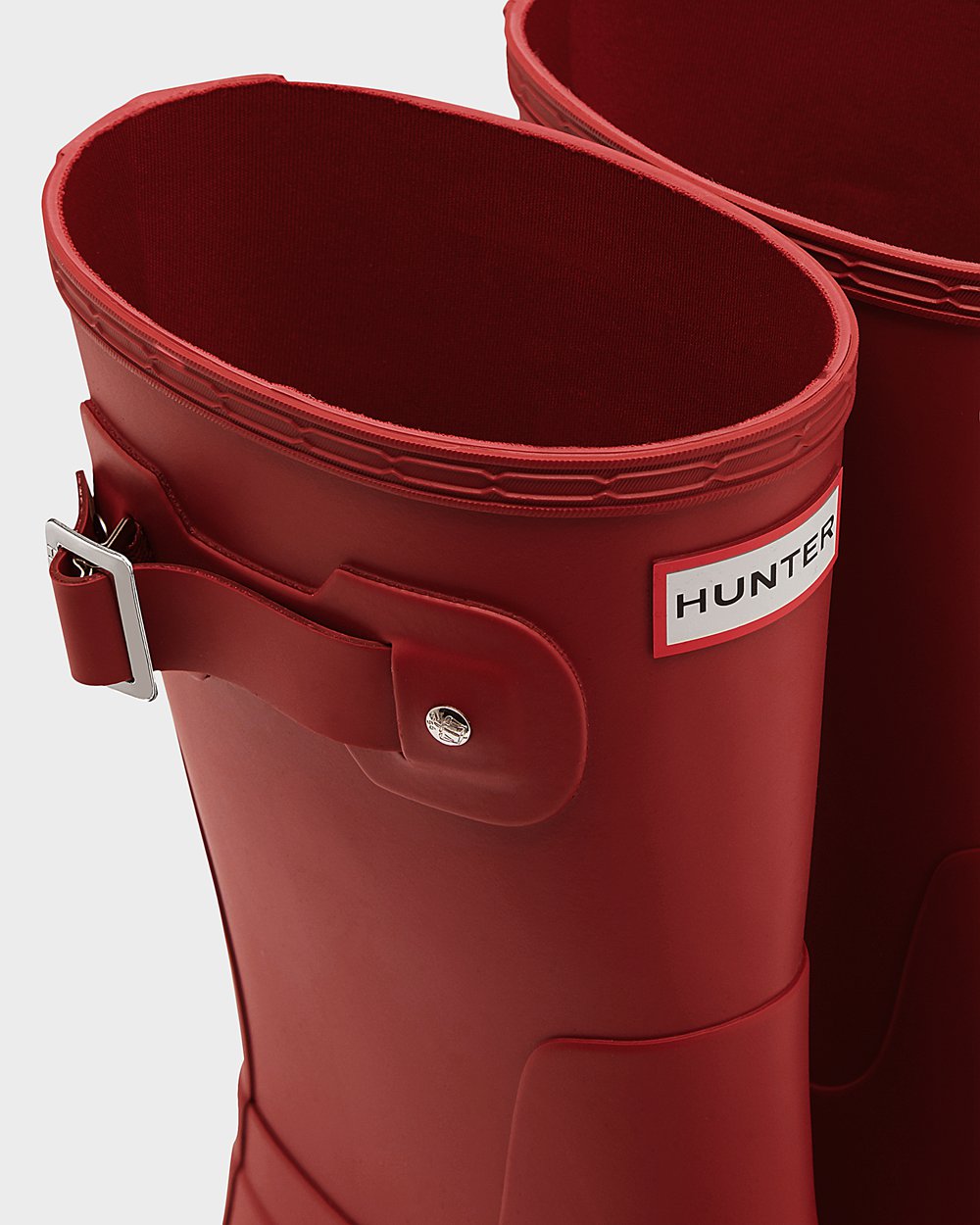 Korte Regenlaarzen Heren - Hunter Original - Rood - 13DOFAHUT